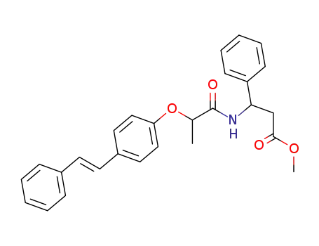 Benzenepropanoic acid,
b-[[1-oxo-2-[4-(2-phenylethenyl)phenoxy]propyl]amino]-, methyl ester