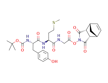 Molecular Structure of 109210-41-5 (Boc-Tyr-Met-Gly-ONB)