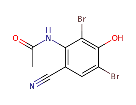 Acetamide, N-(2,4-dibromo-6-cyano-3-hydroxyphenyl)-