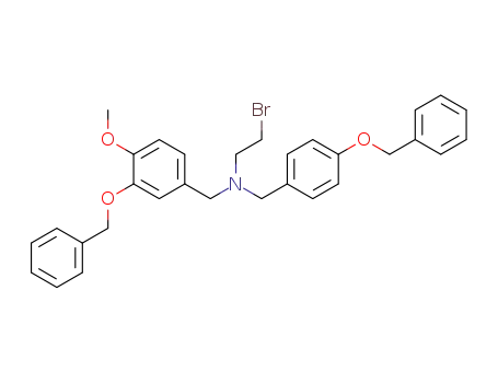 N-(3-benzyloxy-4-methoxybenzyl)-N-(2-bromoethyl)-4-benzyloxybenzylamine