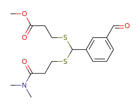 3-[(2-Dimethylcarbamoyl-ethylsulfanyl)-(3-formyl-phenyl)-methylsulfanyl]-propionic acid methyl ester