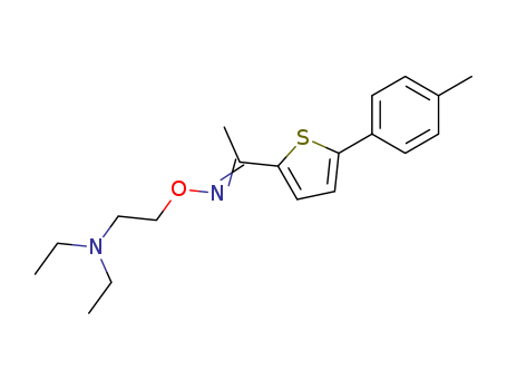 N,N-diethyl-2-[1-[5-(4-methylphenyl)thiophen-2-yl]ethylideneamino]oxy-ethanamine
