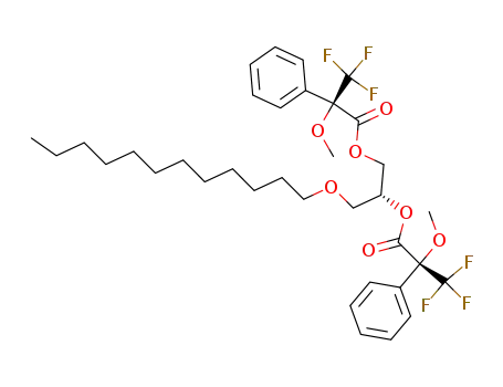 (R)-3,3,3-Trifluoro-2-methoxy-2-phenyl-propionic acid (R)-1-dodecyloxymethyl-2-((R)-3,3,3-trifluoro-2-methoxy-2-phenyl-propionyloxy)-ethyl ester