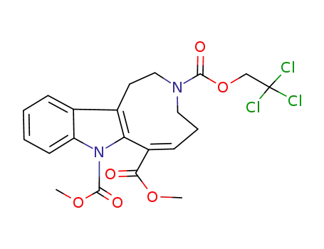 (E)-5,6,8,9-Tetrahydro-7,12-diaza-cyclonona[a]indene-7,11,12-tricarboxylic acid 11,12-dimethyl ester 7-(2,2,2-trichloro-ethyl) ester