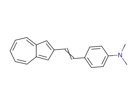 Molecular Structure of 77664-92-7 (Benzenamine, 4-[2-(2-azulenyl)ethenyl]-N,N-dimethyl-)