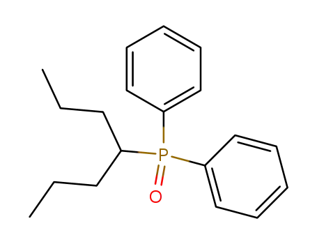 Molecular Structure of 736-73-2 (Diphenyl-<1-propyl-butyl>-phosphinoxyd)