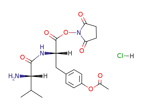 L-valyl-O-acetyl-L-tyrosine-N-hydroxysuccinimide ester hydrochloride