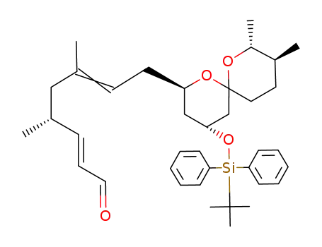 (2R,4R,6R,8R,9S)-4-<(tert-butyldiphenylsilyl)oxy>-2-<(5R)-8-oxo-3,5-dimethyl-2(Z),6(E)-octadien-1-yl>-8,9-dimethyl-1,7-dioxaspiro<5.5>undecane