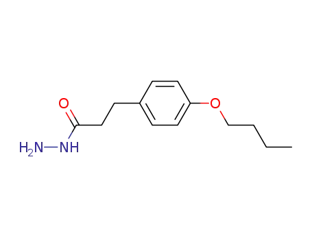 Molecular Structure of 89790-07-8 (3-(4-Butoxyphenyl)propionyl hydrazide)
