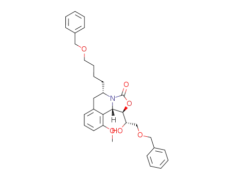 (1R,5S,10bS)-5-(4-Benzyloxy-butyl)-1-((S)-2-benzyloxy-1-hydroxy-ethyl)-10-methoxy-1,5,6,10b-tetrahydro-oxazolo[4,3-a]isoquinolin-3-one