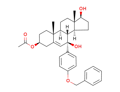 7α-(4-benzyloxyphenyl)androst-5-ene-7β,17β-diol-3β-yl acetate