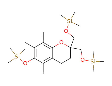 5,7,8-Trimethyl-6-trimethylsilanyloxy-2,2-bis-trimethylsilanyloxymethyl-chroman