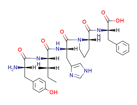 (2S)-2-[[(2S)-1-[(2S)-2-[[(2S,3S)-2-[[(2S)-2-amino-3-(4-hydroxyphenyl)propanoyl]amino]-3-methylpentanoyl]amino]-3-(1H-imidazol-5-yl)propanoyl]pyrrolidine-2-carbonyl]amino]-3-phenylpropanoic acid