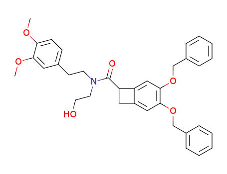 3,4-bis(benzyloxy)-N-<2-(3,4-dimethoxyphenyl)ethyl>-N-(2-hydroxyethyl)bicyclo<4.2.0>octa-1,3,5-triene-7-carboxamide