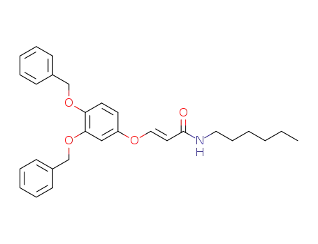 2-Propenamide, 3-[3,4-bis(phenylmethoxy)phenoxy]-N-hexyl-, (E)-