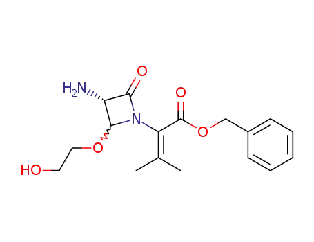 2-[(S)-3-Amino-2-(2-hydroxy-ethoxy)-4-oxo-azetidin-1-yl]-3-methyl-but-2-enoic acid benzyl ester