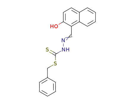 Hydrazinecarbodithioic acid, [(2-hydroxy-1-naphthalenyl)methylene]-,
phenylmethyl ester