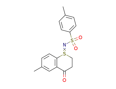 Molecular Structure of 54756-17-1 (6-methyl-1-(p-tolylsulphonylimino)thiochroman-4-one)