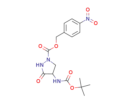 4-tert-butoxycarbonylamino-1-(4-nitrobenzyloxycarbonyl)pyrazolidin-3-one