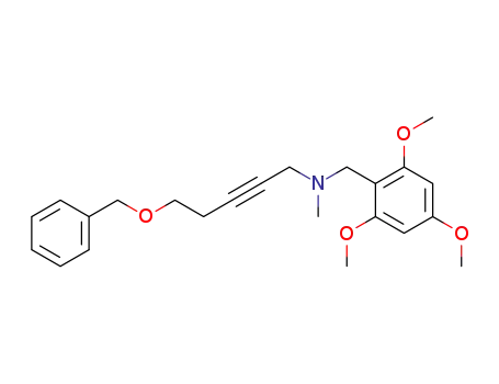 (5-Benzyloxy-pent-2-ynyl)-methyl-(2,4,6-trimethoxy-benzyl)-amine
