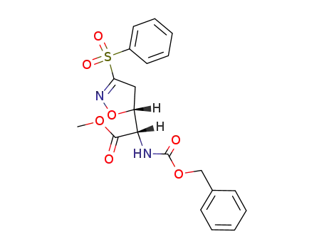 (S)-((R)-3-Benzenesulfonyl-4,5-dihydro-isoxazol-5-yl)-benzyloxycarbonylamino-acetic acid methyl ester