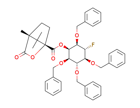 (-)-1L-1,3,5,6-Tetra-O-benzyl-4-deoxy-4-fluoro-myo-inositol (S)-camphanate