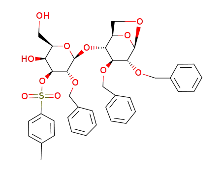 1,6-anhydro-2,2',3-tri-O-benzyl-3'-O-tosyl-β-lactose