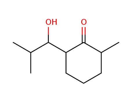 Molecular Structure of 70769-86-7 (Cyclohexanone, 2-(1-hydroxy-2-methylpropyl)-6-methyl-)