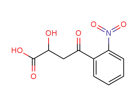 Molecular Structure of 81008-16-4 (4-(2-Nitrophenyl)-4-oxo-2-hydroxybutanoic acid)