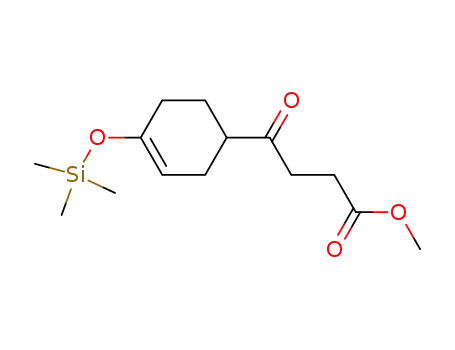 4-Oxo-4-<4-(trimethylsiloxy)-3-cyclohexenyl>butansaeure-methylester