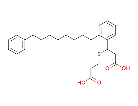 3(S)-[(2-carboxyethyl)thio]-3-[2-(8-phenyloctyl)phenyl]propanoic acid