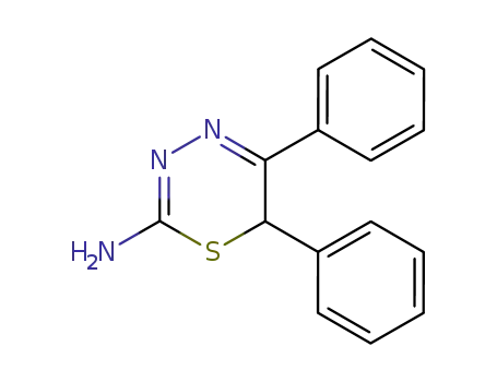 Molecular Structure of 55185-79-0 (6H-1,3,4-Thiadiazin-2-amine, 5,6-diphenyl-)
