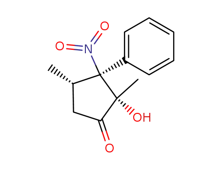 Cyclopentanone, 2-hydroxy-2,4-dimethyl-3-nitro-3-phenyl-