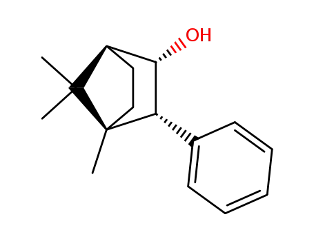 Molecular Structure of 31503-13-6 ((1S,2S,3R,4S)-4,7,7-Trimethyl-3-phenyl-bicyclo[2.2.1]heptan-2-ol)