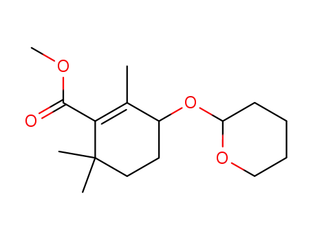 2,6,6-Trimethyl-3-(tetrahydro-pyran-2-yloxy)-cyclohex-1-enecarboxylic acid methyl ester