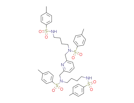 2,6-bis<<N-tosyl-N-<4-(tosylamino)butyl>amino>methyl>pyridine