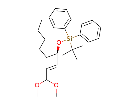 tert-Butyl-[(R)-1-((E)-3,3-dimethoxy-propenyl)-hexyloxy]-diphenyl-silane