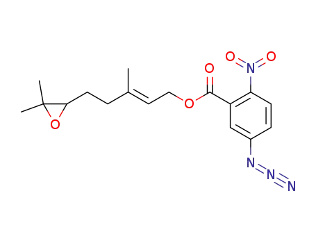 (2E)-6,7-epoxy-3,7-dimethyl-2-octen-1-yl 5-azido-2-nitrobenzoate