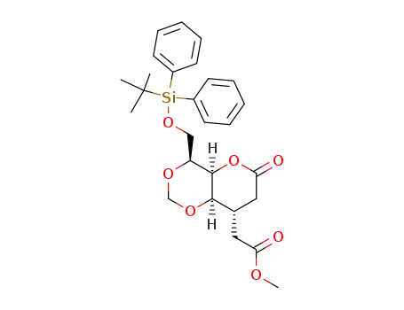 [(4S,4aS,8S,8aR)-4-(tert-Butyl-diphenyl-silanyloxymethyl)-6-oxo-hexahydro-pyrano[3,2-d][1,3]dioxin-8-yl]-acetic acid methyl ester