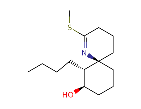 rel-(6S,7S,8S)-7-butyl-8-hydroxy-2-(methylthio)-1-azaspiro<5.5>undec-1-ene