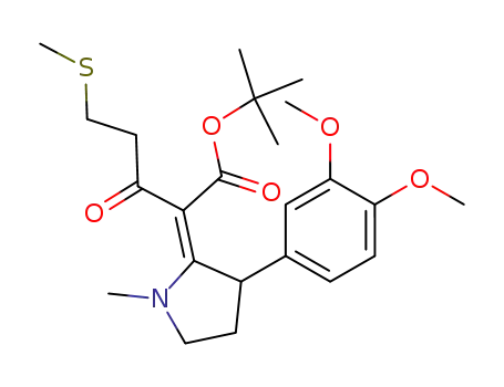 2-[3-(3,4-Dimethoxy-phenyl)-1-methyl-pyrrolidin-(2E)-ylidene]-5-methylsulfanyl-3-oxo-pentanoic acid tert-butyl ester