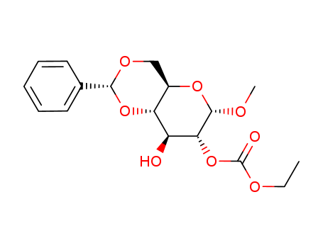 a-D-Glucopyranoside, methyl4,6-O-(phenylmethylene)-, 2-(ethyl carbonate) (9CI) cas  18423-92-2