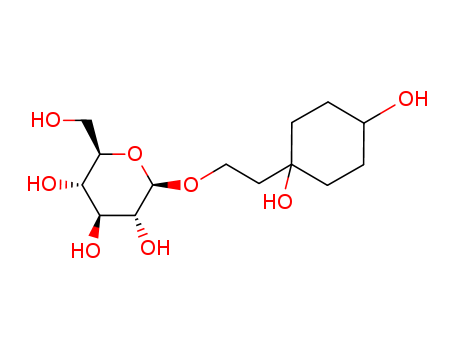 Molecular Structure of 101489-32-1 (b-D-Glucopyranoside,2-(cis-1,4-dihydroxycyclohexyl)ethyl (9CI))