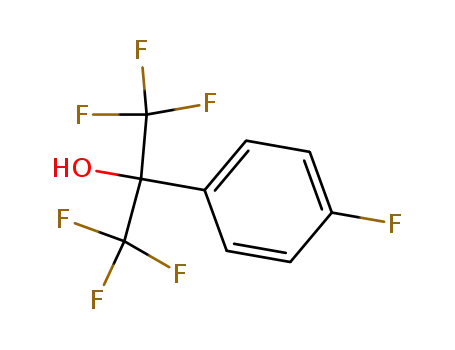 Molecular Structure of 2402-74-6 (p-Fluoro-(2-hydroxyhexafluoroisopropyl)benzene)