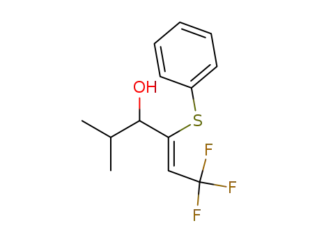 4-Hexen-3-ol, 6,6,6-trifluoro-2-methyl-4-(phenylthio)-, (Z)-