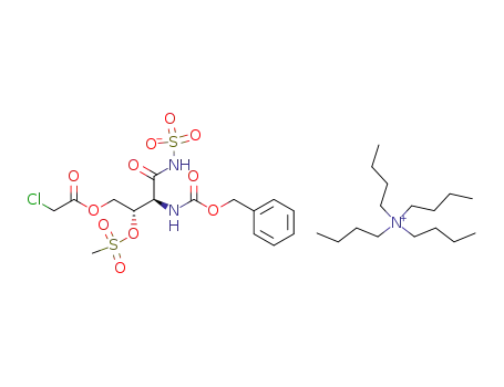 2-benzyloxycarbonylamino-4-O-chloroacetyl-2-deoxy-3-O-mesyl-D-threonamide-N-sulphonic acid tetrabutylammonium salt