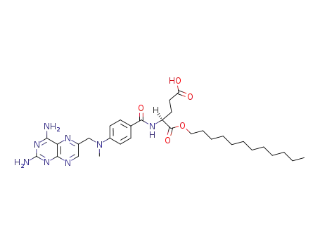 L-Glutamic acid,
N-[4-[[(2,4-diamino-6-pteridinyl)methyl]methylamino]benzoyl]-,
1-dodecyl ester