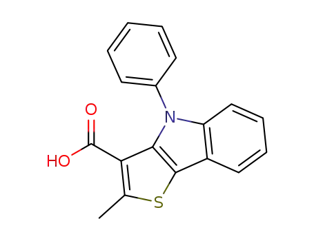 2-Methyl-4-phenyl-4H-thieno[3,2-b]indole-3-carboxylic acid