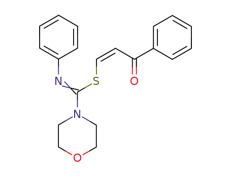 Morpholino(N-phenyl-thiocarbonimidsaeure)-S-(2-benzoylvinyl)ester