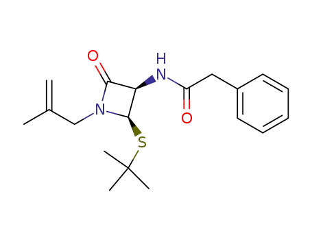(3R,4R)-1-methylallyl-3-phenylacetamido-4-t-butylthioazetidin-2-one